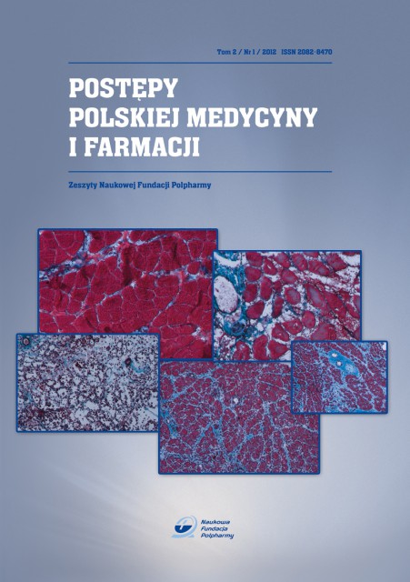 Postępy Polskiej Medycyny i Farmacji Tom 2/Nr 1/2012 okładka