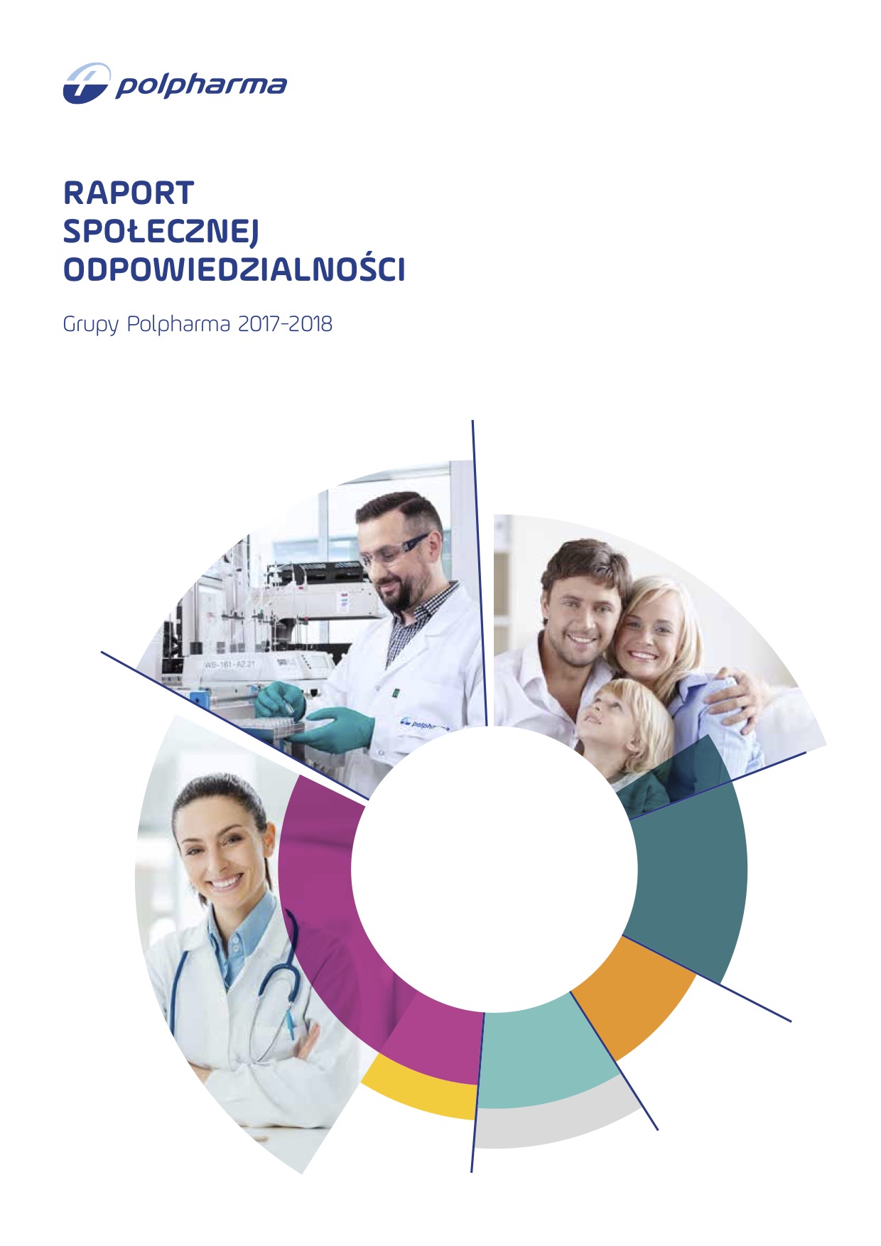 Okładka Raportu spolecznej odpowiedzialności 2017-2018
