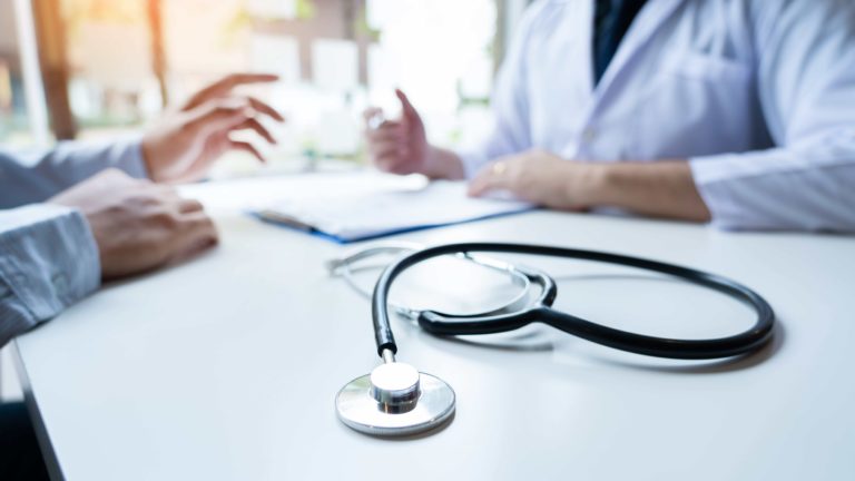 stethoscope on the table