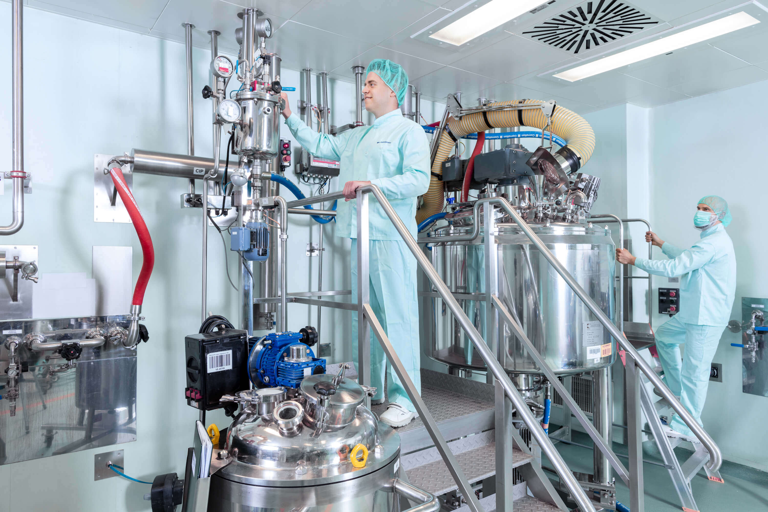 Employees at the plant