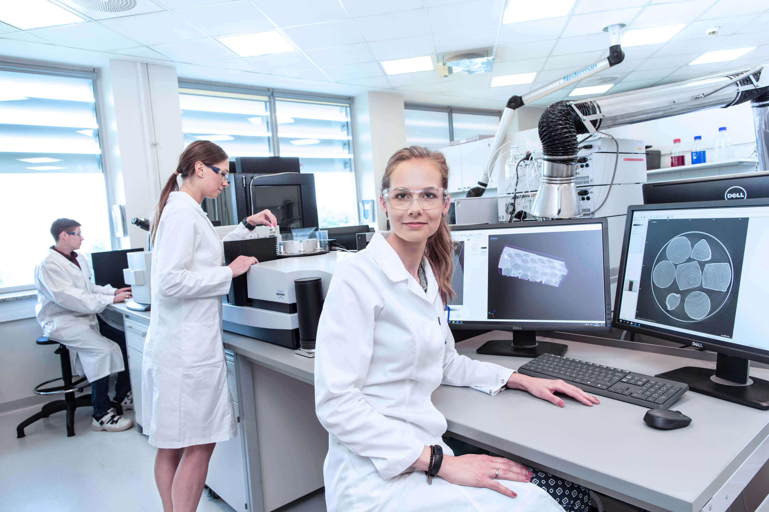 Woman at the computer