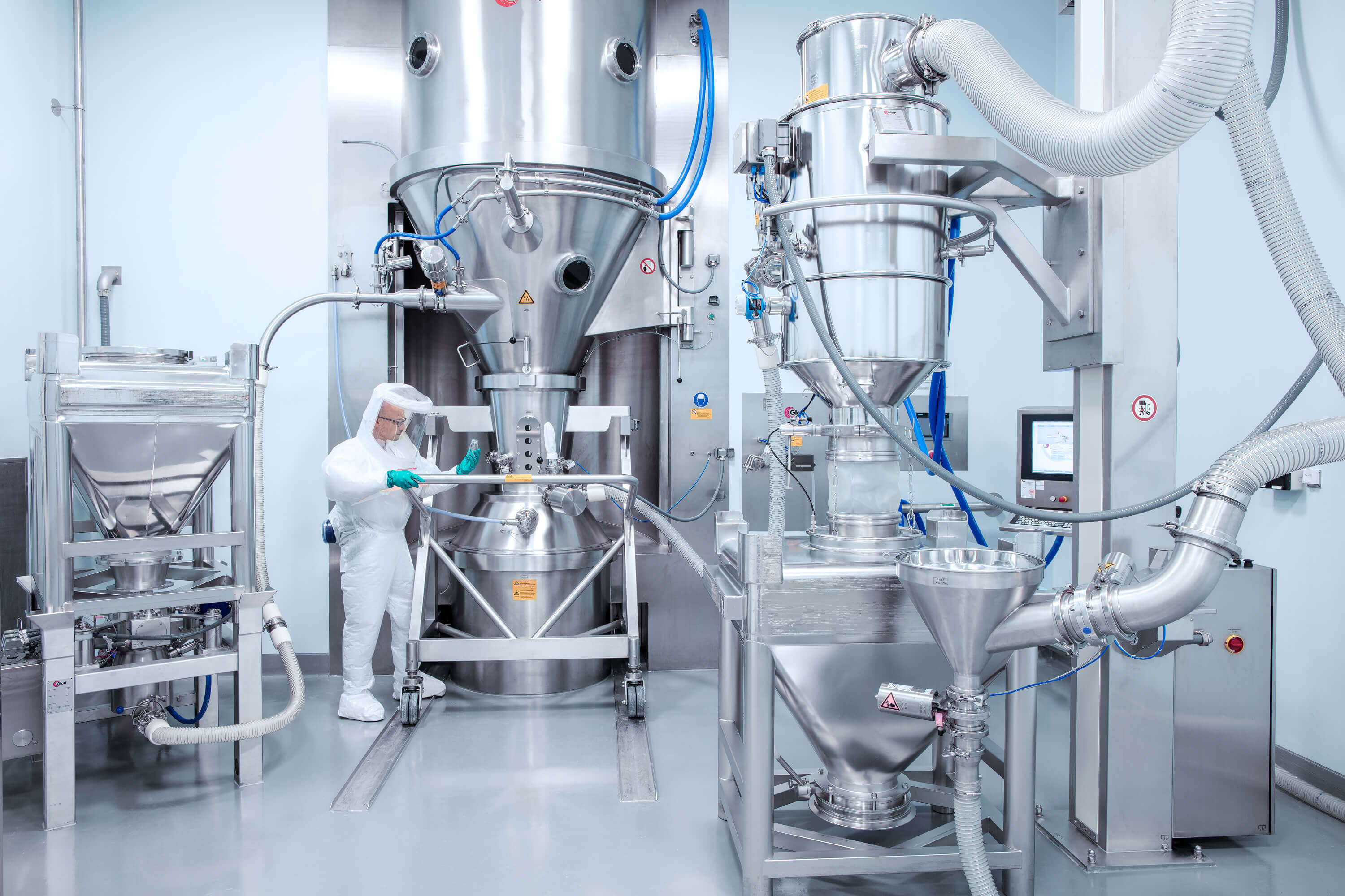 Worker in laboratory