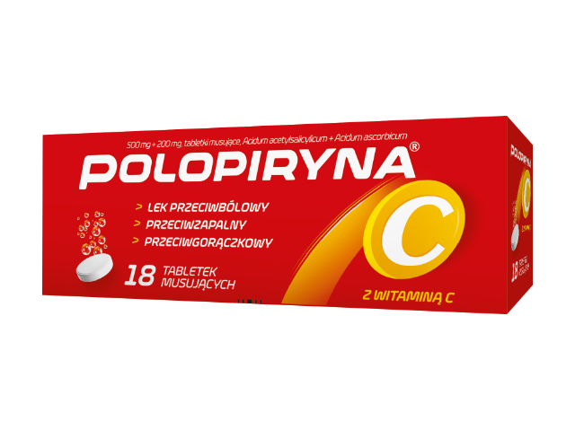 Polopiryna C (500mg + 200mg) x 18 tabl. mus.