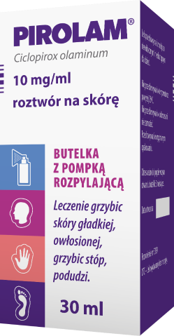 Pirolam roztwór na skórę 1% butelka 30 ml