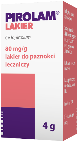 Pirolam lakier do pazn. leczniczy 80 mg/ g 1 butelka 4 g