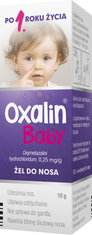 Oxalin Baby 0,025% żel do nosa 0,25 mg/g butelka 10 g z dozownikiem
