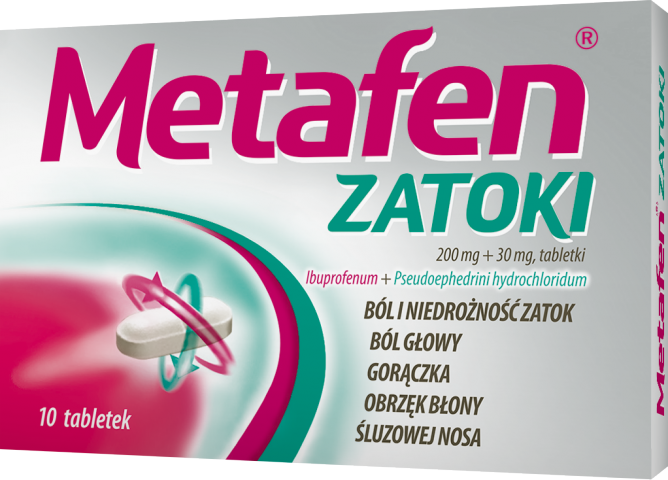 Metafen Zatoki (200 mg + 30 mg) x 10 tabl.