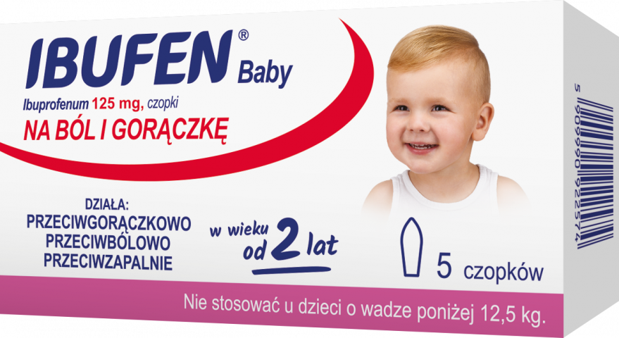 Ibufen Baby 125 mg 5 x czop.