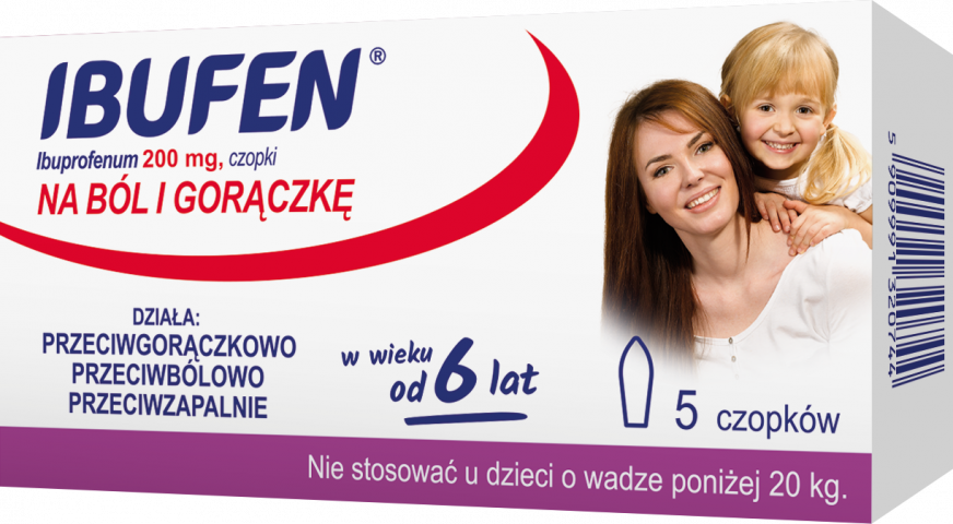 Ibufen 200 mg x 5 czop.