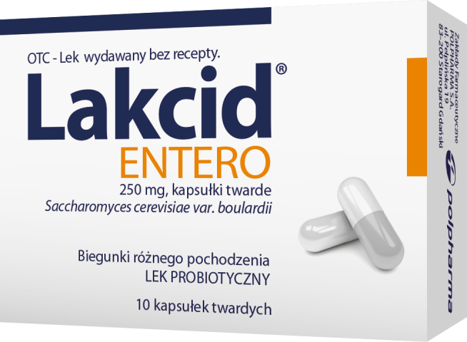Lakcid Entero 250 mg x 10 kaps. twarde