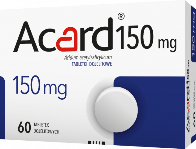 Acard 150 mg x 60 tabl. dojelit.