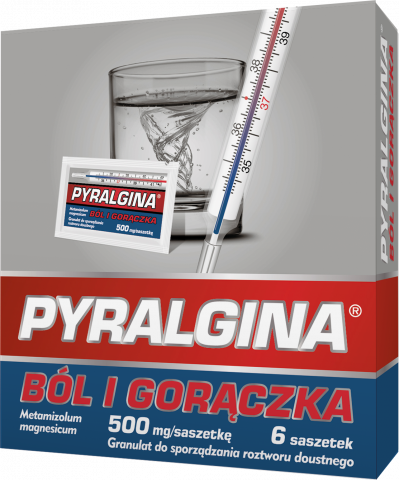 Pyralgina Ból i Gorączka 500 mg x6 sasz.