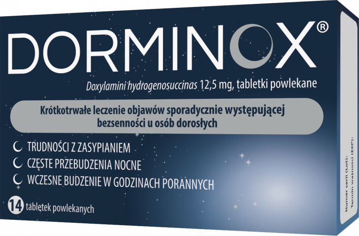 Dorminox 12,5 mg x 14 tabl. powl.