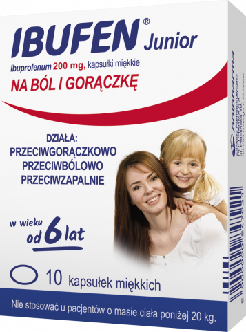 Ibufen Junior 200 mg x 10 kaps.