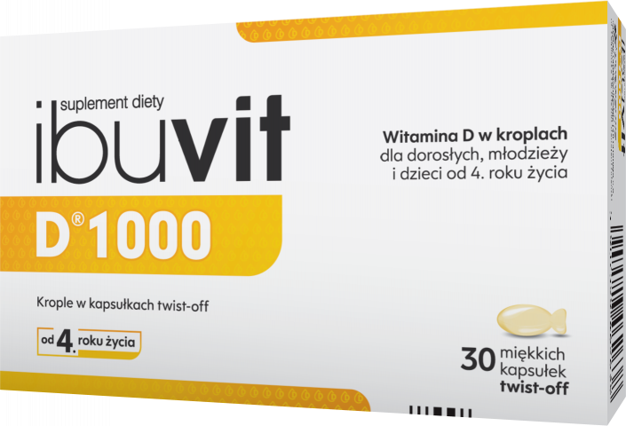 Ibuvit D 1000, 25 µg x 30 kaps. miękkich, twist-off