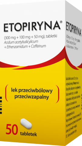 Etopiryna (300mg + 50mg + 100mg) x 50 tabl.
