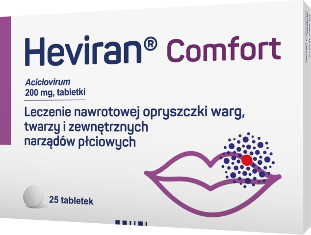 Heviran Comfort 200 mg x 25 tabl.