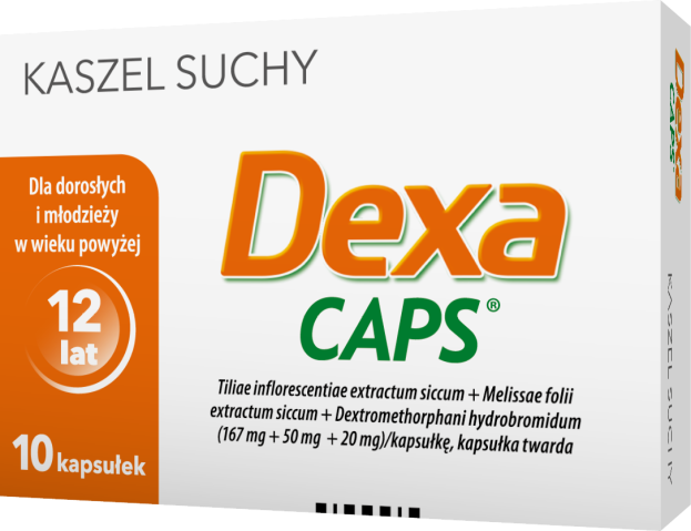 Dexacaps x 10 kaps. twarde