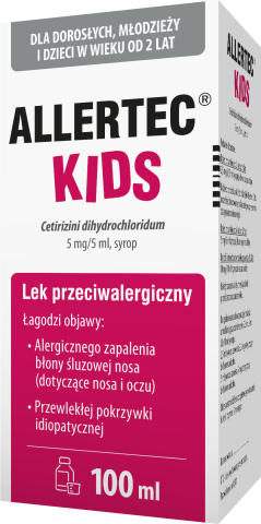 Allertec Kids syrop 5 mg/5 ml 100 ml