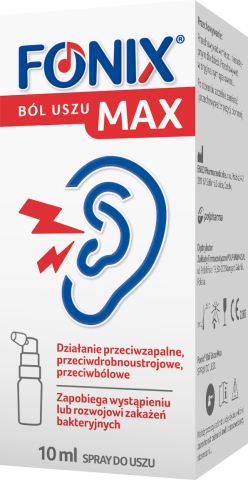 Fonix Ból Uszu Max, spray do uszu 10 ml