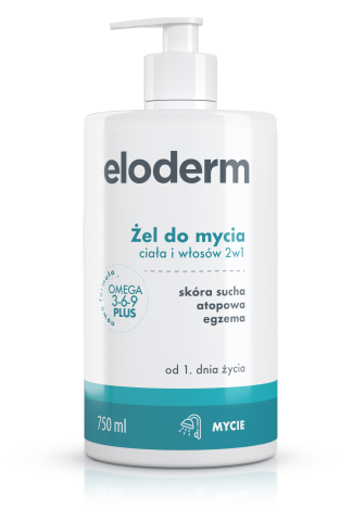 Eloderm Żel do mycia ciała i włosów 2w1 od 1. dnia życia 750 ml
